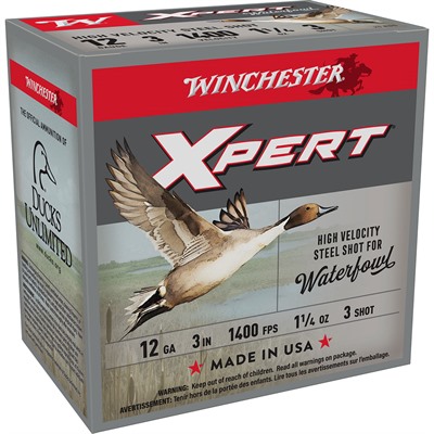 XPERT WATERFOWL 12 GAUGE 3'' 1-1/4 OZ #3 SHOT 25/BOX