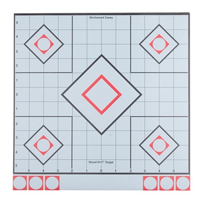 WHITE & BLACK SHOOT-N-C 12'' TARGETS