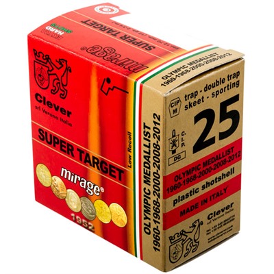 MIRAGE SUPER TARGET T1 12GA 2-3/4'' 1OZ #9 SHOT 250/CASE
