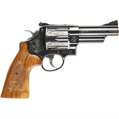 MODEL 29 ENGRAVED N-FRAME 44 MAGNUM 4â BBL 6RD BLACK/WOOD