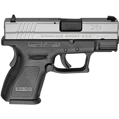 XD SUB-COMPACT 9MM LUGER 3â BBL (2)10RD MAGS TWO-TONE