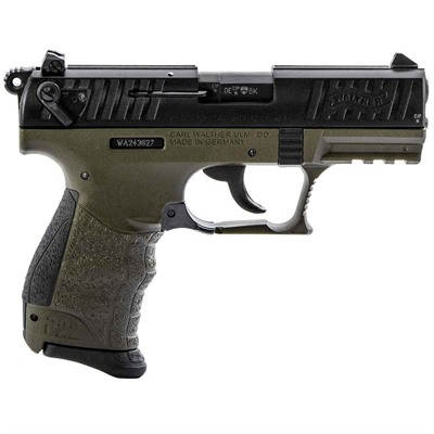 P22Q 22 LONG RIFLE 3.42â BBL (2)10RD MAG MILITARY GREEN