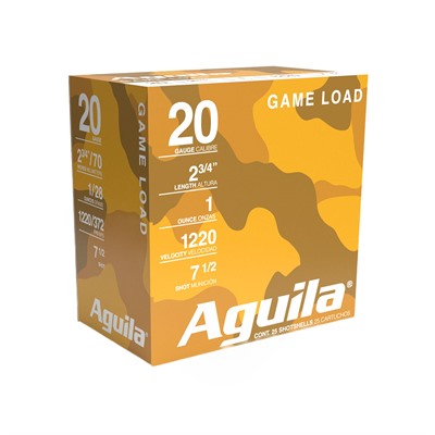 HIGH VELOCITY GAME LOAD 20 GAUGE 2-3/4'' 1OZ #7.5 SHOT 25/BOX
