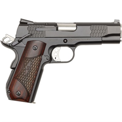 SW1911SC E-SERIES 45 ACP 4.25â BBL (1)7RD & (1)8RD BLACK