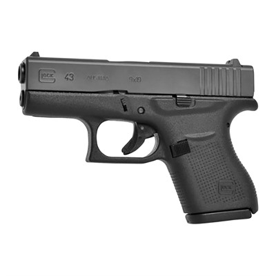GLOCK 43 9MM LUGER 3.41'' BBL (2)6RD MAGS BLACK