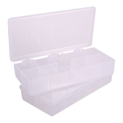 STORAGE BIN, 9 COMPARTMENT, 7''X3-1/2''X1-1/4'', 2 PACK