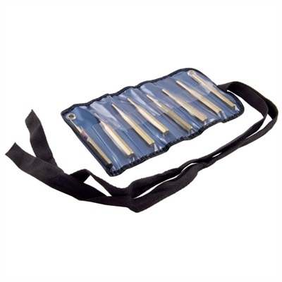 BRASS ROLL PIN PUNCH SET, 8 PC