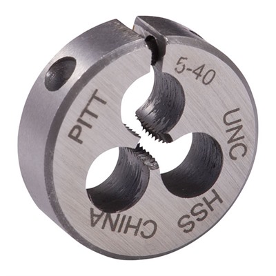 ROUND WIRE GAUGE CARBON DIE 13/16â DIAMETER 5-40 THREAD