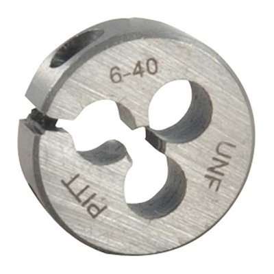 ROUND WIRE GAUGE CARBON DIE 13/16â DIAMETER 6-40 THREAD
