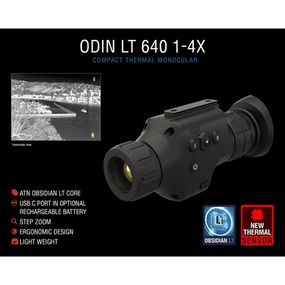 ODIN LT 640 1-4X19MM COMPACT THERMAL VIEWER BLACK