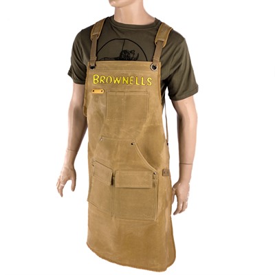 WAXED CANVAS SHOP APRON, BROWN