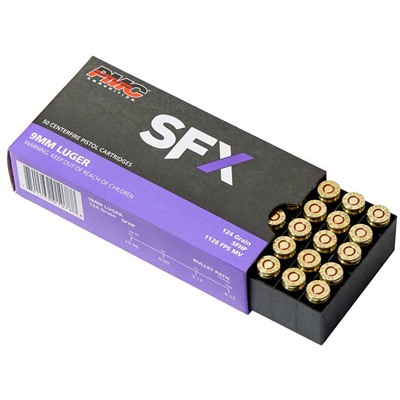 9MM LUGER 124GR SFX HOLLOW POINT 50/BOX