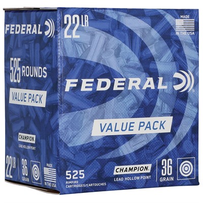 CHAMPION TRAINING 22 LR 36GR LEAD HOLLOW POINT 525/BOX