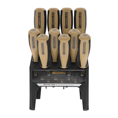 METRIC HEX BENCHTOP SCREWDRIVER SET 10-PIECE