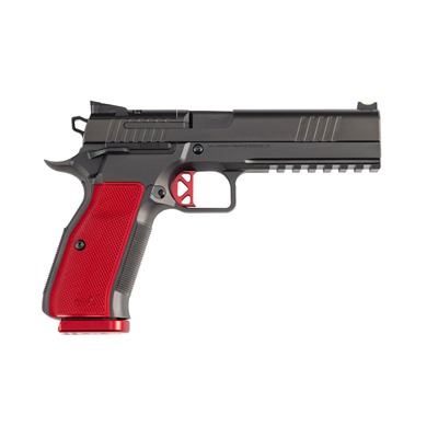 DWX 9MM LUGER 5'' BBL (1)19RD MAG BLACK/RED