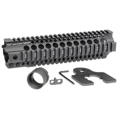 AR-15 COMBAT T-SERIES 1-PC FREE FLOAT HANDGUARD 9.5'' BLACK