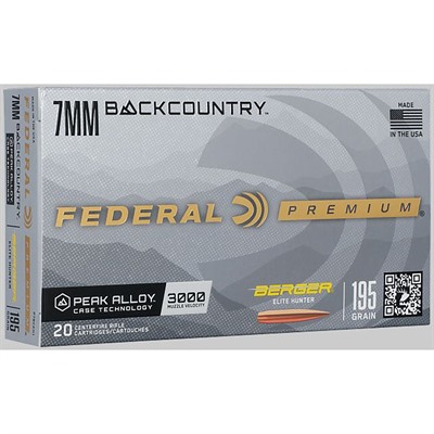 BERGER ELITE HUNTER 7MM BACKCOUNTRY 195GR HYBRID BT 20/BOX