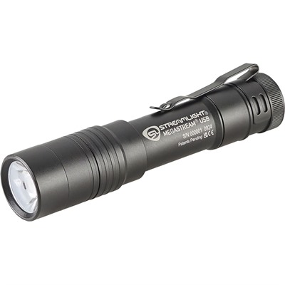 THE MEGASTREAM USB RECHARGEABLE EDC FLASHLIGHT BLACK