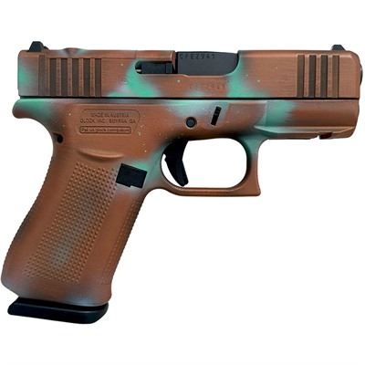 GLOCK 43X MOS 9MM LUGER 3.41'' BBL (2)10RD MAGS COPPER PATINA