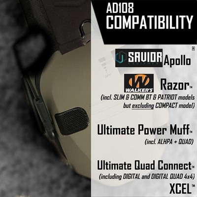 SIGHTLINES ADAPTER PLATES FOR MOST WALKER HEADSETS