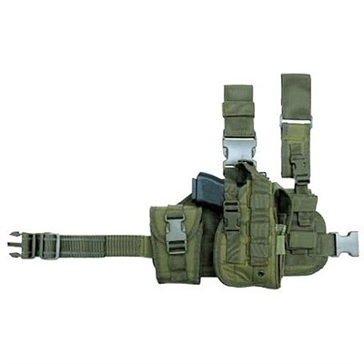 CACTUS JACK TACTICAL DROP LEG HOLSTER W/MAG POUCH O.D. GREEN