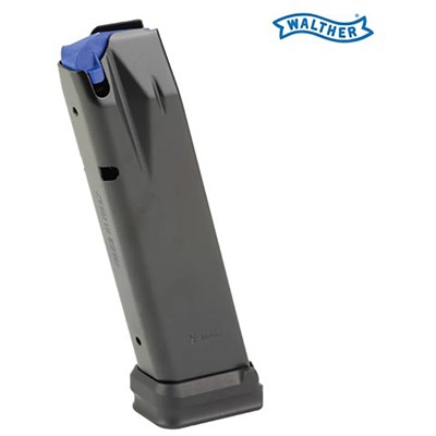 9MM LUGER 20RD MAGAZINE FOR WALTHER PDP BLACK