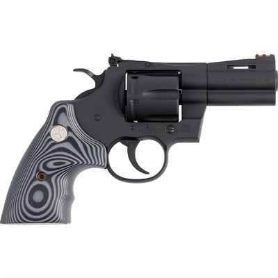PYTHON 357 MAGNUM 3'' BBL 6RD G10 GRIP MATTE BLUED