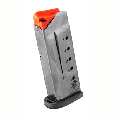 M&P SHIELD MAGAZINE .45 6RD BLACK