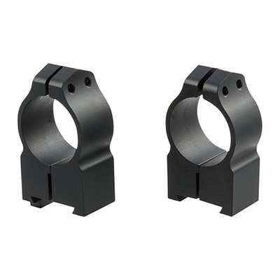 1'' HIGH (1.035'') 19MM DOVETAIL RINGS, BLACK
