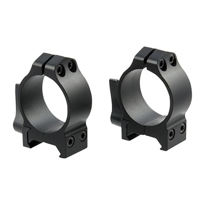 30MM LOW (0.25'') QD RINGS BLACK
