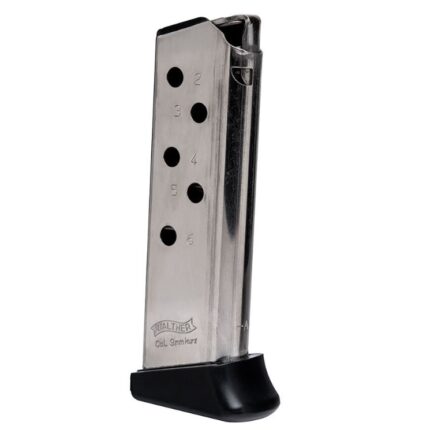 WALTHER ARMS MAGAZINE PPK 380ACP 6RD NKL FR