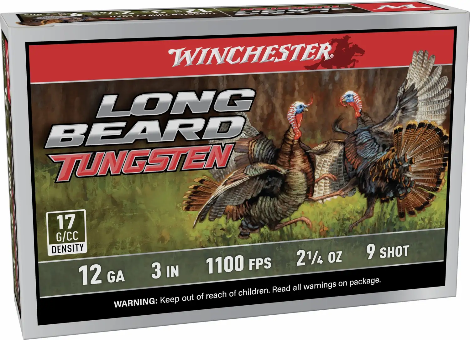 WINCHESTER 12 GA 3" #9 LONG BEARD TS17 2-1/4 OZ 5RD/BX 10BX/CS