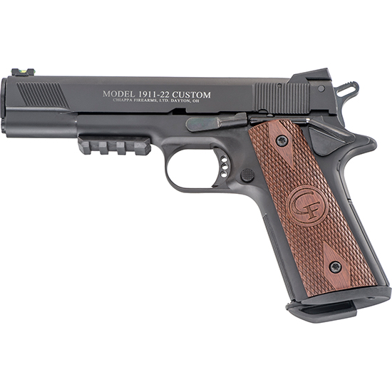 CHIAPPA 1911-22 CUSTOM 22LR 5 CHECKERED WALNUT