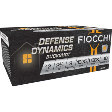 FIO DEFENSE DYNAMICS 12GA 2.75 8P BUCK 10/25