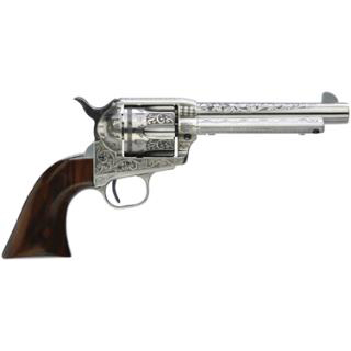 TF UBERTI 1873 CATTLEMAN 45LC 5.5 PHOTO ENGR WHT