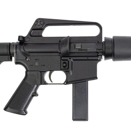 H&R RETRO DOE 9MM PISTOL 7.5" A2 CARRY HANDLE HAR15 BRACE M231 HEAT SHIELD 1-32RD MAG