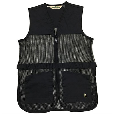 FULL MESH DUAL PAD SHOOTING VEST BLACK S