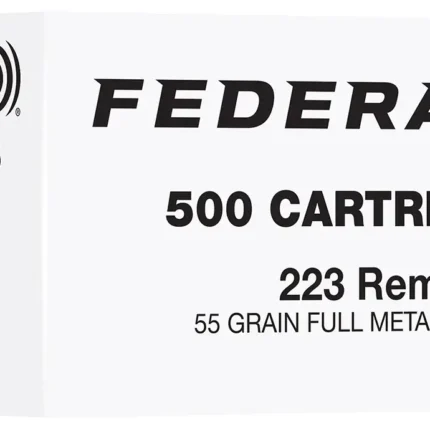 FEDERAL 223 REM 55GR FMJ 500RD/BX 2BX/CS