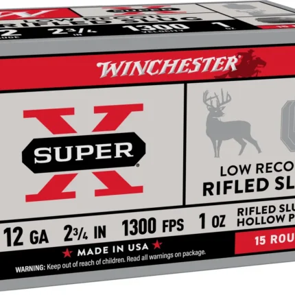 WINCHESTER 12 GA 2-3/4" SUPER-X 15-PACK LOW RECOIL 1 OZ 15RD/BX 10BX/CS
