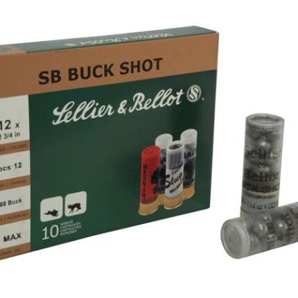 SELLIER & BELLOT 12GA 2.75 4BUCK 25RD BOX 10 BOXES PER CASE