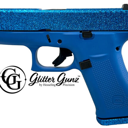 GLOCK 43X 9MM SAPPHIRE GLITTER GUNZ