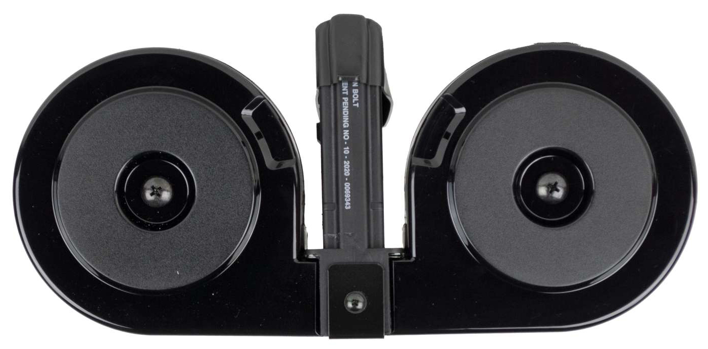 RWB DRUM AR-15 5.56 BLK WITH BLACK COVER 100RD