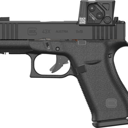 GLOCK G43X 9MM BLK 3.39" MOS8 RAIL