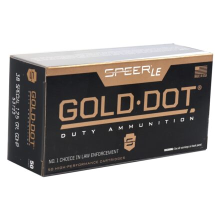 CCI GOLD DOT 38SPL 125GR GDHP