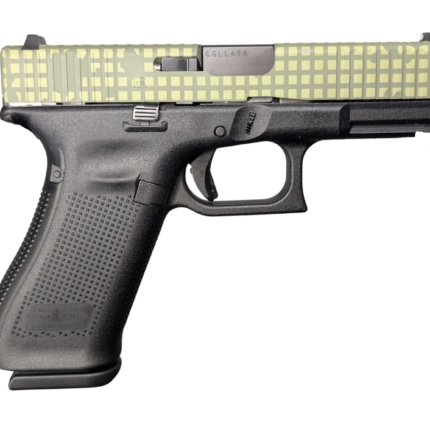 GLOCK 45 V DNC 9MM PISTOL 4" BLACK-BLK/GRN SLIDE FXD 3-17RD MAGS