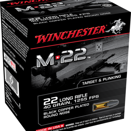 WINCHESTER M*22 22LR 40GR BLK CPRN 1000RD/BX