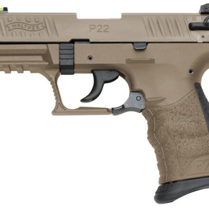 WALTHER ARMS P22Q TACT 22LR FULL FDE 3.4" #