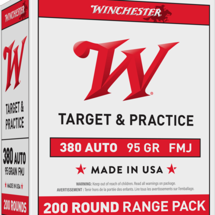 WINCHESTER USA 380ACP 95GR FMJ 200C