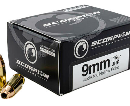 SCORPION 9MM 115GR JHP 20RD BOX