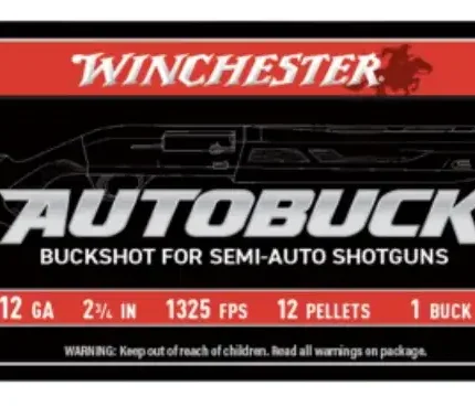 WINCHESTER 12 GA 2-3/4" BUCKSHOT 1 5RD/BX 50BX/CS